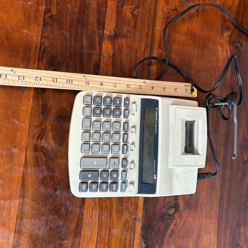 Canon P100-DH II Desktop Printing Calculator Adding Machine 12-Digit‎